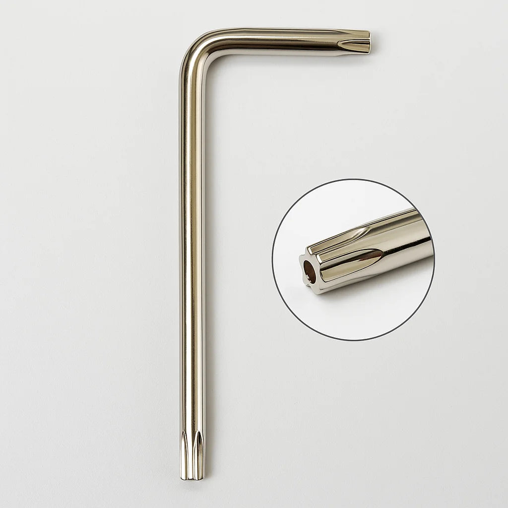 High Quality Professional T6-T30 Torx Hex Wrench Set Nickel Plated Universal Steel Flower Allen Key With Hole
