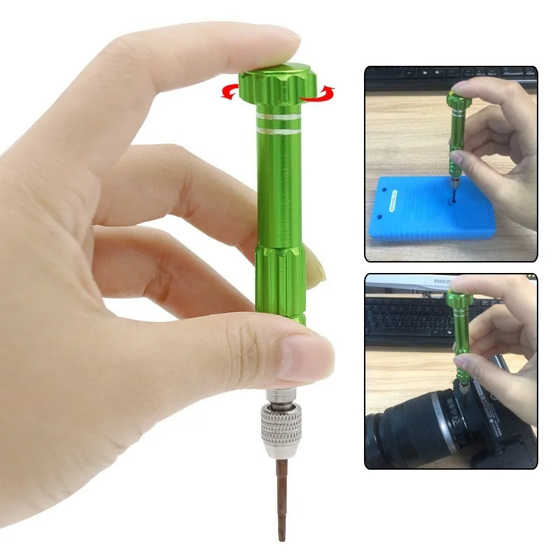 5 in 1 Screwdriver Set Multifunctional Mobile Phone Repair Tool Kit Screwdriver Bit Mini Precision Destornilladores Para Celular