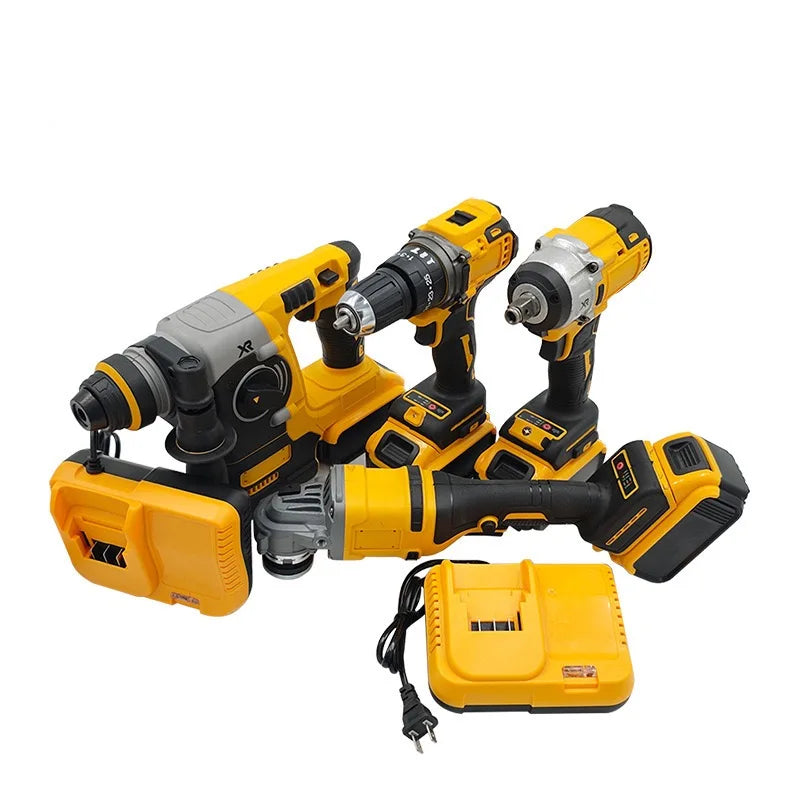 Multiple Styles Cordless Drill Machine Hand Wrench Electrical Power Tool Set Combo Kit One Tool Box OEM Customized for Repair